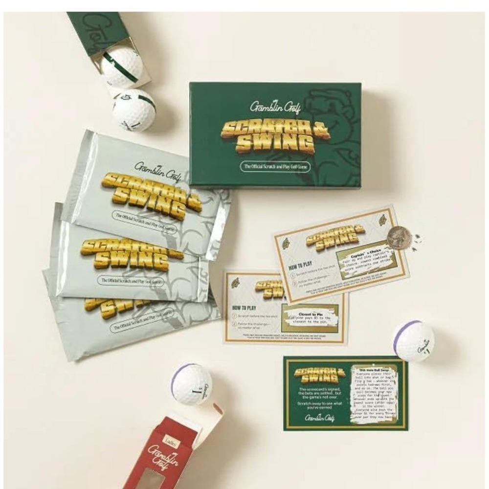 Gamblin Golf Scratch & Swing Official Scratch and Play Golf Game New Sealed